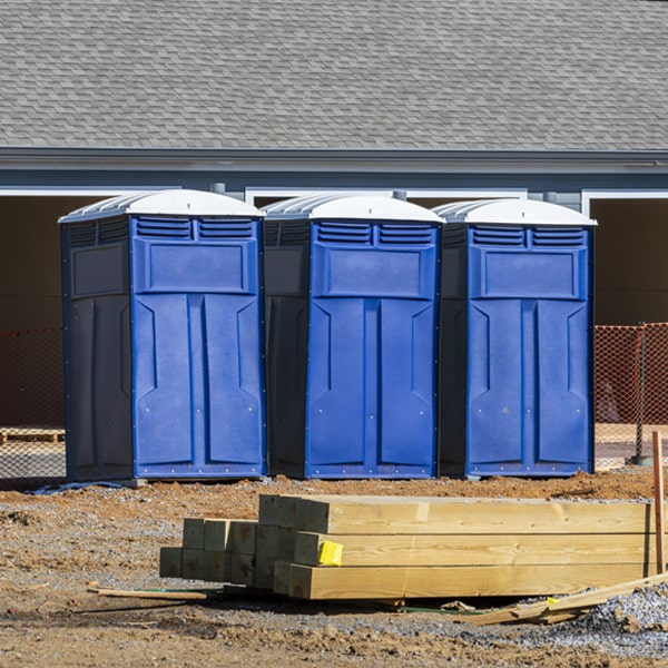 what is the expected delivery and pickup timeframe for the porta potties in Oakfield